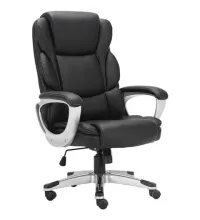 Кресло офисное  PREMIUM "Rest EX-555", пружинный блок, экокожа, черное