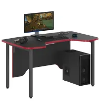 Стол игровой SSTG 1385 (антрацит-красный)