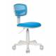 Кресло детское Бюрократ CH-W299/LB/TW-55 спинка сетка голубой TW-31 TW-55 (пластик белый) главное фото в маленьком размере